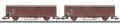 N Set with 2 Boxcars. DSB