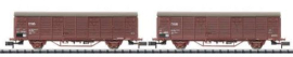 N Set with 2 Boxcars. DSB